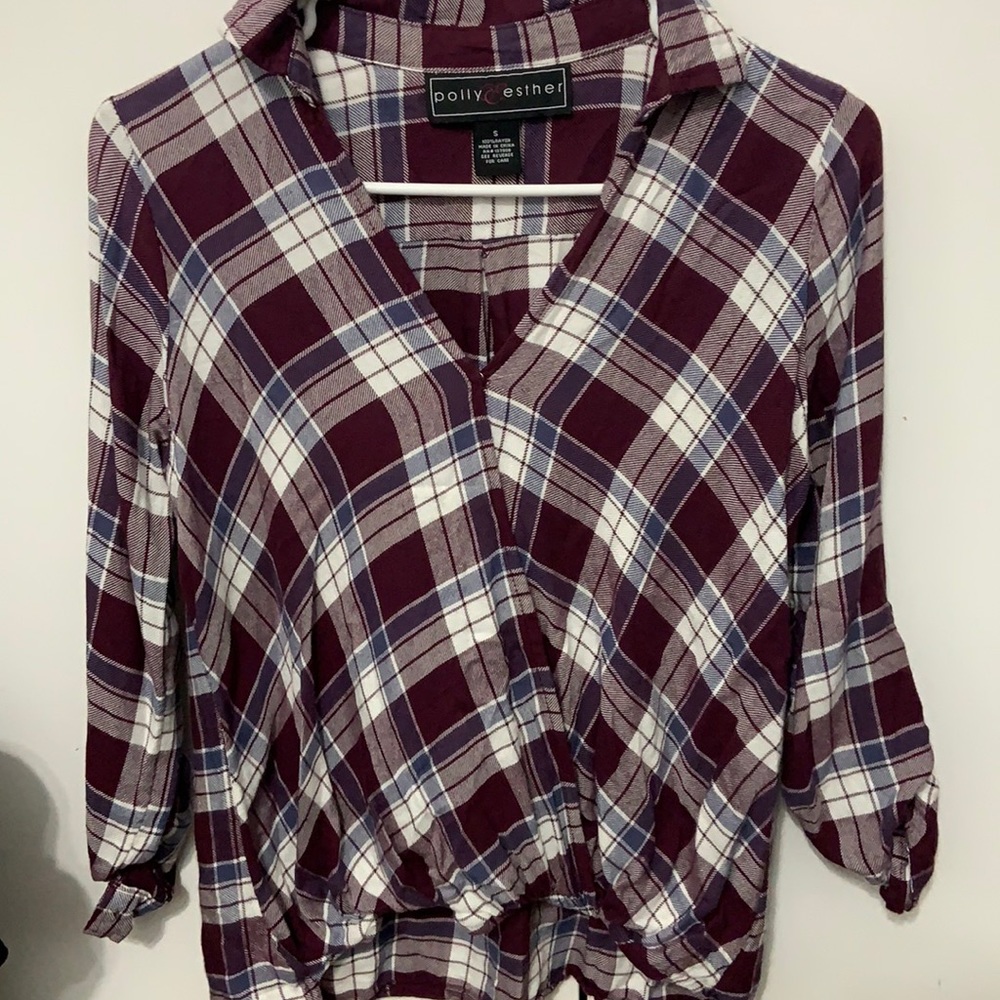 Red, Blue, White Small Flannel